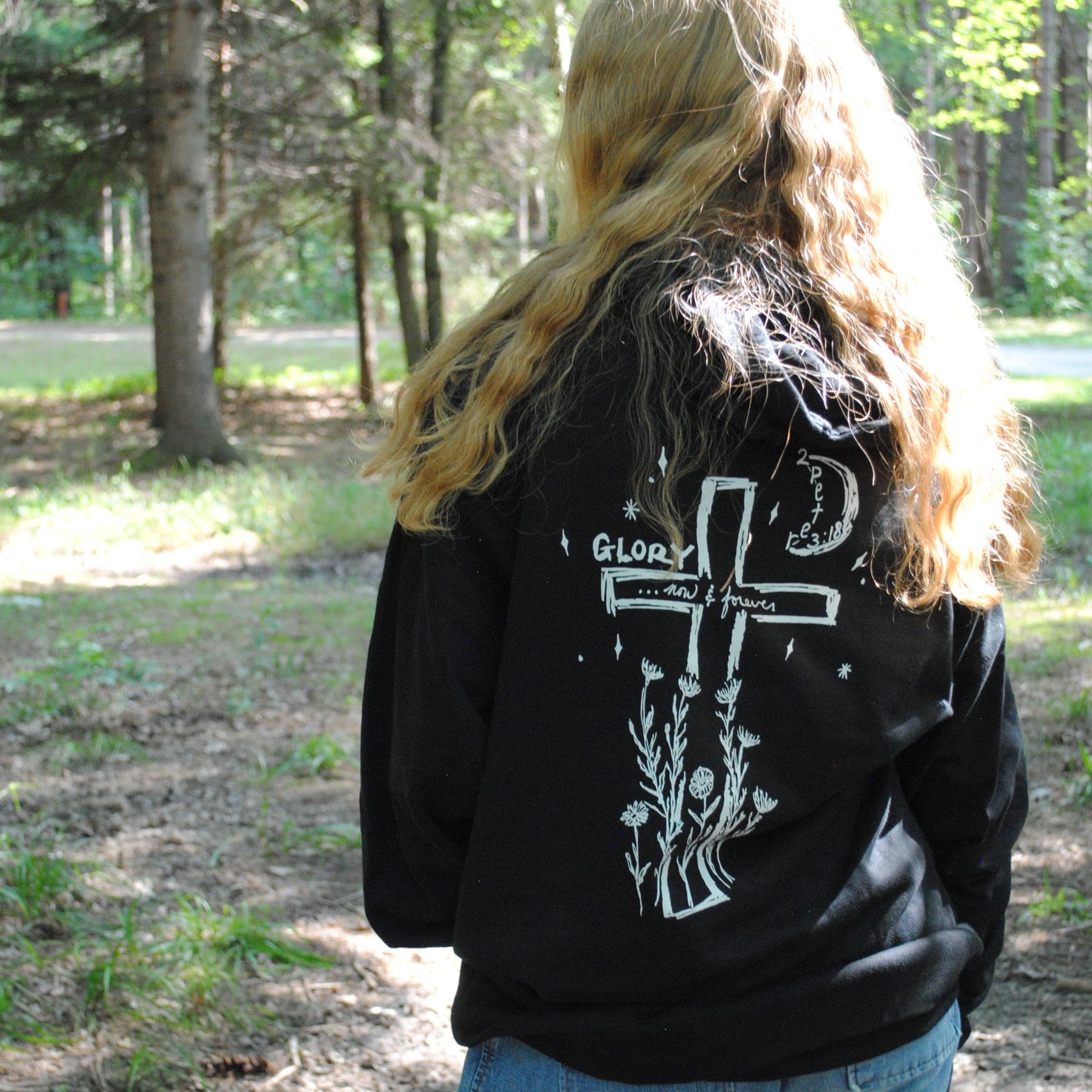 Glory to the Lord 2 Peter 3:18 Unisex midweight hoodie